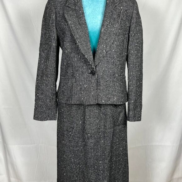 Vintage mid 80's Pendleton Pure Virgin Wool Tweed Skirt Suit Set - Picture 1 of 8